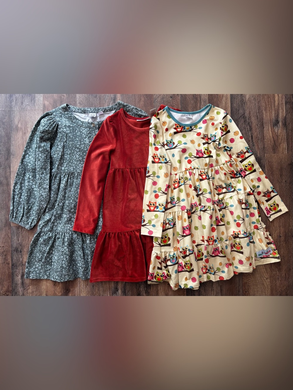 Bundle of 3 Girls Fall Long Sleeve Dresses Cynthia Rowley, Gap, Chris N Missy 6